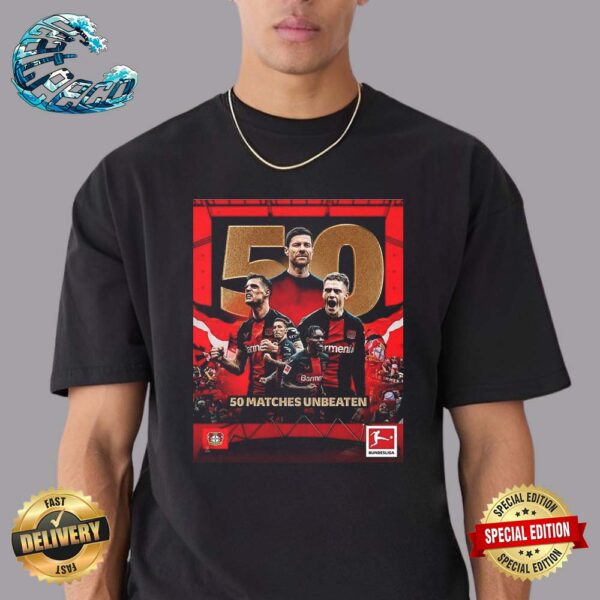 Bayer 04 Leverkusen Record-Breaking Unbeaten Streak Reaches 50 Matches Classic T-Shirt