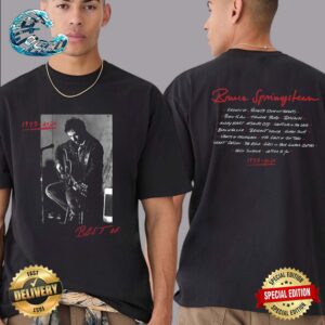 Best Of Bruce Springsteen Black Two Sides Print Classic T-Shirt