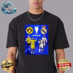 Borussia Dortmund Vs Real Madrid London 24 Final UEFA Champions League Vintage T-Shirt