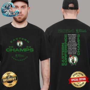 Boston Celtics 2024 Eastern Conference Finals Champions Jump Ball Two Sides Print Vintage T-Shirt