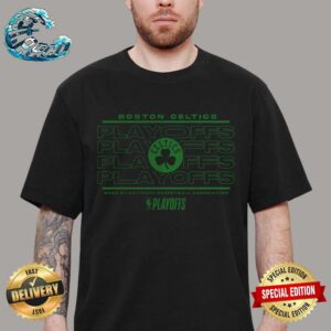 Boston Celtics 2024 NBA Playoffs Fast Break Opportunity Black Vintage T-Shirt