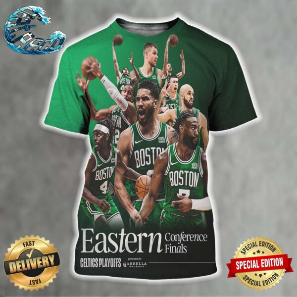 Boston Celtics Advanced To 2024 NBA Eastern Conference Finals All Over Print Shirt