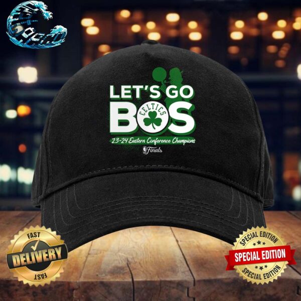 Boston Celtics Let’s Go Bos 2024 Eastern Conference Finals Champions Classic Cap Snapback Hat