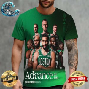 Boston Celtics NBA Playoffs 2024 Advance To The Eastern Conference Semifinals All Over Print Shirt