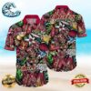 Buffalo Sabres America Flag Tropical Floral Aloha Hawaiian Shirt Beach Shorts Custom Name For Men Women
