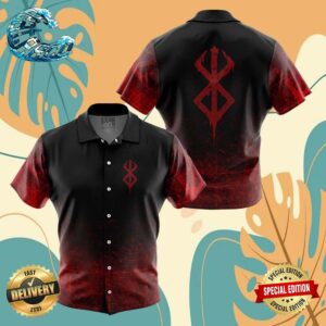 Brand of Sacrifice Berserk Button Up Anime Ape Hawaiian Shirt