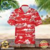 Budweiser Hawaiian Button Up Shirt Palm Leaves Pattern