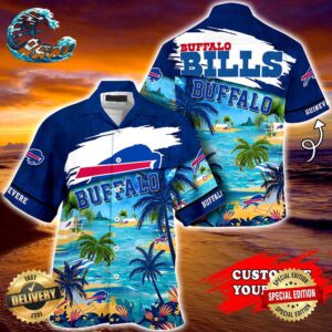 Buffalo Bills NFL Personalized Hawaiian Shirt, beach shorts
