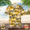 Bundaberg Hawaiian Button Up Shirt Palm Leaves Pattern