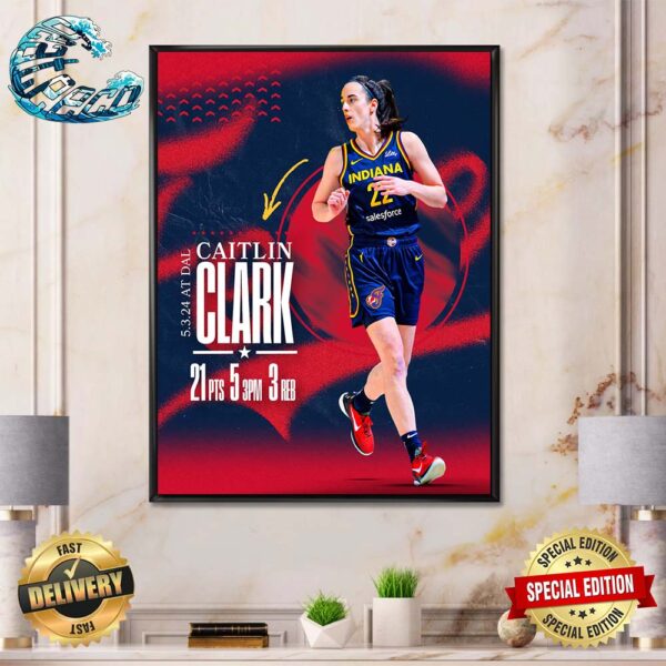 Caitlin Clark Indiana Fever Looked Comfortable In Her WNBA Preseason Debut Home Decor Poster Canvas