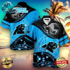 Carolina Panthers NFL Hawaiian Shirt beach shorts