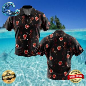 Chibi Darth Maul Pattern Star Wars Pattern Button Up Hawaiian Shirt