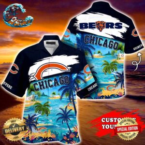 Chicago Bears NFL Personalized Hawaiian Shirt, beach shorts