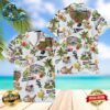 Chicago Cubs America Flag Tropical Floral MLB Aloha Hawaiian Shirt Beach Shorts Custom Name For Men Women