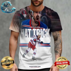 Chris Kreider Hat Trick Lifts Rangers Into Eastern Conference Final With Win Over Hurricanes All Over Print Shirt
