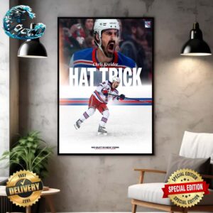 Chris Kreider Hat Trick Lifts Rangers Into Eastern Conference Final With Win Over Hurricanes Poster Canvas
