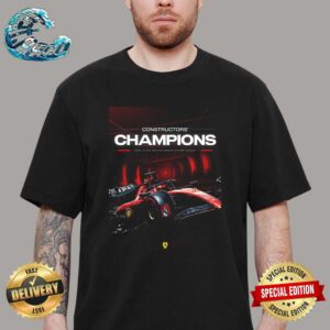 Congrat Ferrari F1 Racing Team The Constructors Champions 2024 F1 Sim Racing World Championship Classic T-Shirt