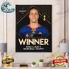 Anders Lee New York Islanders Wins The 2023-24 King Clancy Memorial Trophy Home Decor Poster Canvas