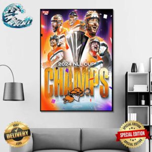 Congrats Buffalo Bandits Back-To-Back 2024 NLL Cup Champs Home Decor Poster Canvas