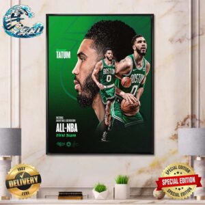 Congrats Jayson Tatum Three Straight Seasons On The All-NBA First Team Home Decor Poster Canvas