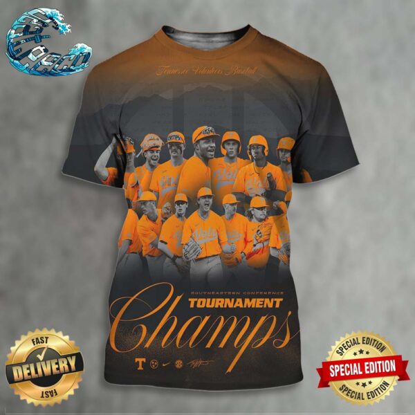 Congrats Tennessee Volunteers Baseball SEC 2024 Tournament Champions All Over Print Shirt