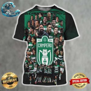 Congrats To Rúben Amorim’s Sporting CP On Winning Portuguese League This Season Campeao 2023-24 All Over Print Shirt