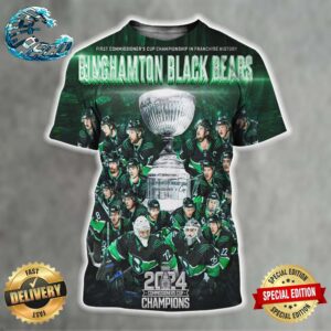 Congratulations Binghamton Black Bears 2024 FPHL Commissioners Cup Champions All Over Print Shirt