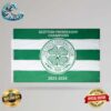 Celtic Football Club Are Crowned Champions Of Scotland Again 2023-2024 Two Sides Garden House Flag