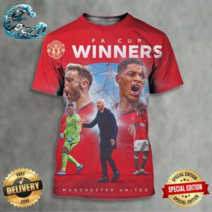 Congratulations Manchester United 2023-24 Champions Winners Emirates FA Cup All Over Print Shirt