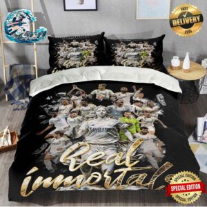 Congratulations Real Madrid Are Laliga 2023-24 Champions 36th Bedding Set Queen