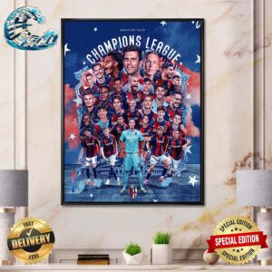 Congratulations To Bologna FC 1909 On Their Qualification To Next Season’s UEFA Champions League Poster Canvas