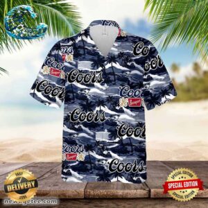 Coors Banquet Hawaiian Sea Island Pattern Hawaiian Shirt