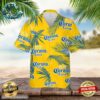 Corona Hawaiian Button Up Shirt Island Palm Leaves Shirt Corona
