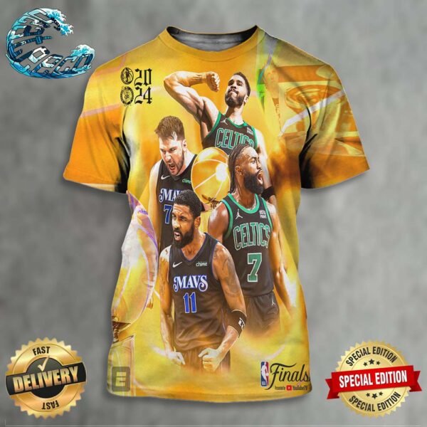 Dallas Mavericks Vs Boston Celtics Matchup In The NBA Finals 2024 All Over Print Shirt