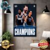 The Dallas Mavericks Advance  Western Conference Champions To The NBA Finals 2024 Poster Canvas
