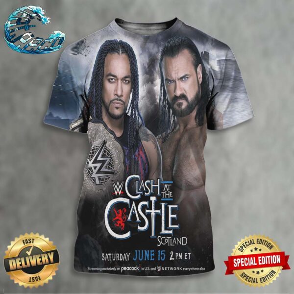 Damian Priest Will Defend His World Heavyweight Championship Against Drew At WWE Clash At The Castle Scotland On Saturday June 15 All Over Print Shirt