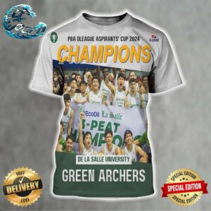 De La Salle University Green Archers Champions PBA Dleague Aspirants Cup 2024 All Over Print Shirt