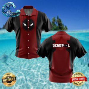 Deadpool Marvel Comics Button Up Hawaiian Shirt