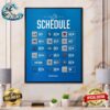 NFL 2024 Season Schedule Full Green Bay Packers Wall Decor Poster Canvas