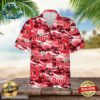 Duvel Beer Hawaiian Button Up Shirt Palm Leaves Pattern