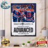 Colorado Avalanche Advanced Are Heading To The Second Round Of The Stanley Cup Playoffs 2024 Home Decor Poster Canvas