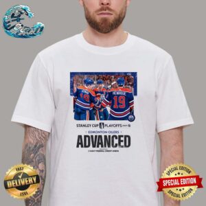 Edmonton Oilers Advanced Are On Their Way To The Second Round Of The Stanley Cup Playoffs 2024 Unisex T-Shirt