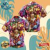 Eevee Pattern Pokemon Button Up Anime Ape Hawaiian Shirt