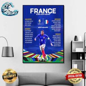 Euro 2024 In Germany France National Football Team Annouced Their Squad Wall Decor Poster Canvas