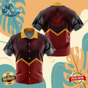 Firebenders Avatar Button Up Anime Ape Hawaiian Shirt