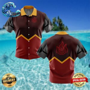Firebenders Avatar Button Up Hawaiian Shirt