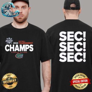 Florida Gators 2024 SEC Softball Conference Tournament Champions Locker Room Two Sides Print Vintage T-Shirt