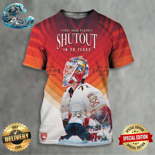 Florida Panthers First Road Playoff Shutout In 28 Years All Over Print Shirt