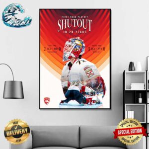 Florida Panthers First Road Playoff Shutout In 28 Years Home Decor Poster Canvas
