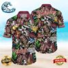 Florida State Seminoles America Flag Tropical Floral Aloha Hawaiian Shirt, Beach Shorts Custom Name For Men Women